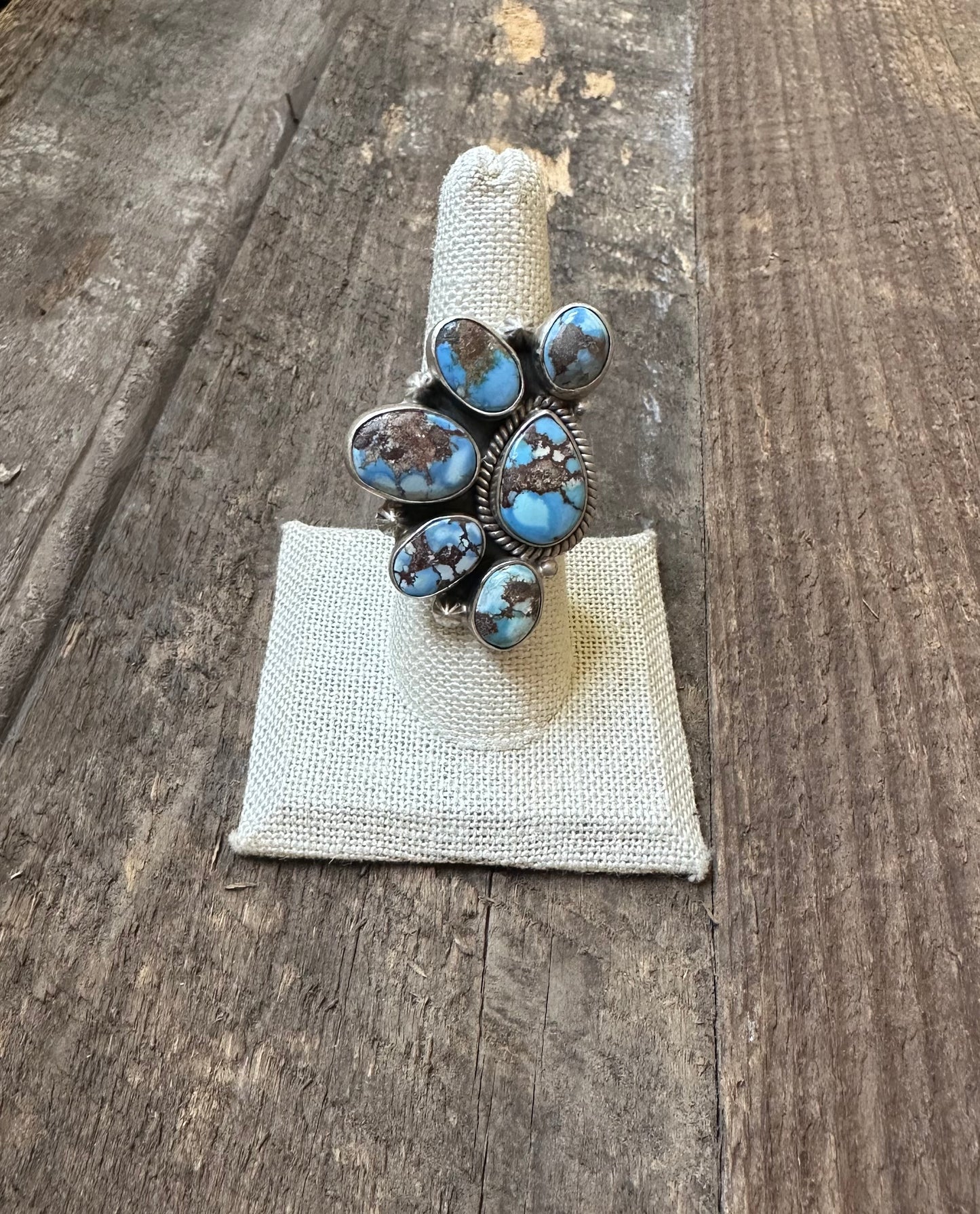 Golden Hills Adjustable Half Cluster RIng