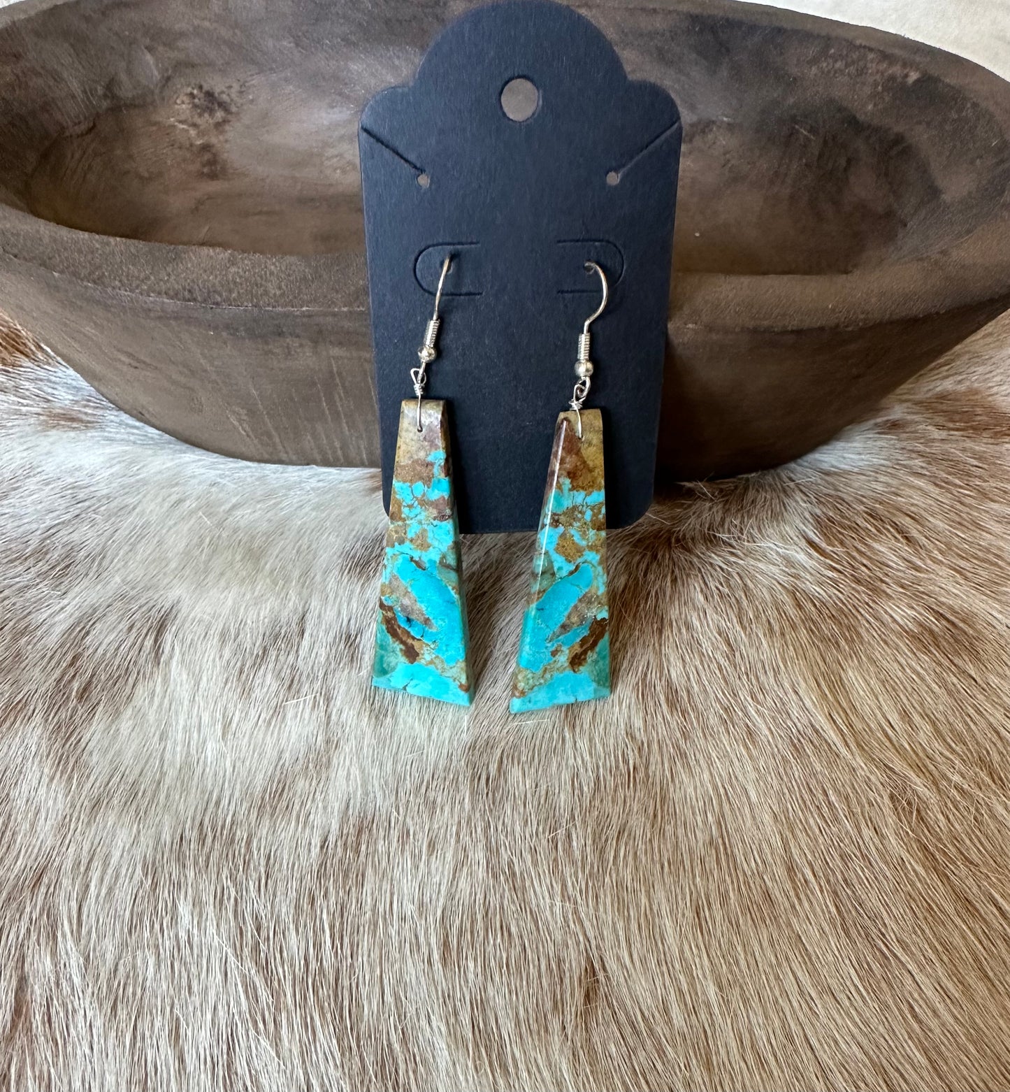 Turquoise Slab Earrings