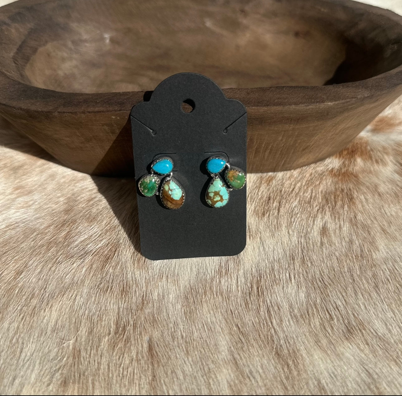 Three Stone Cluster Studs