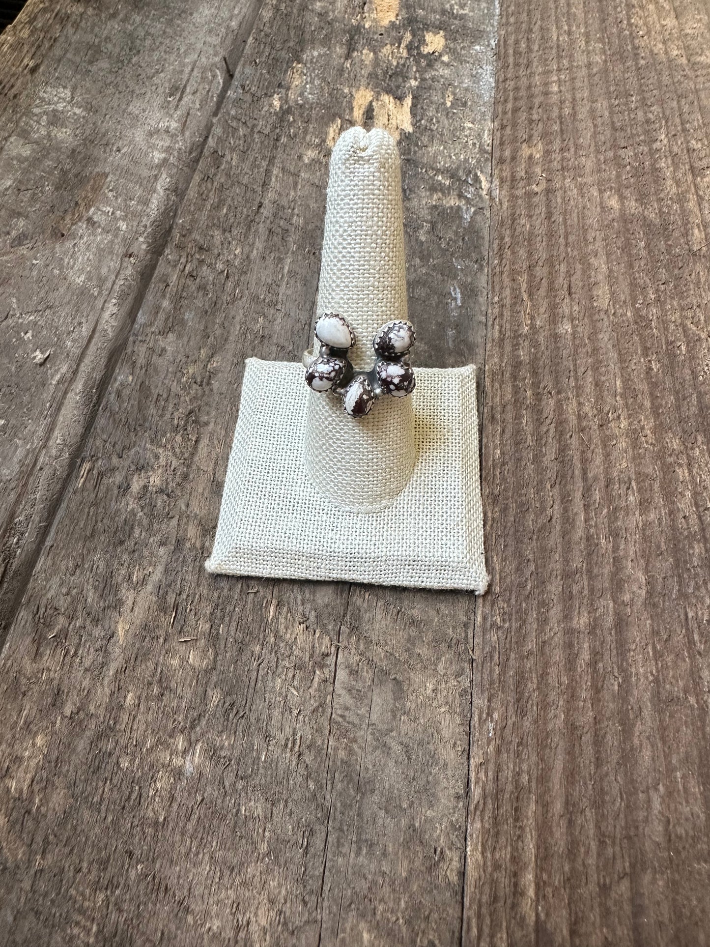 Wild Horse and Sterling Silver Naja Ring