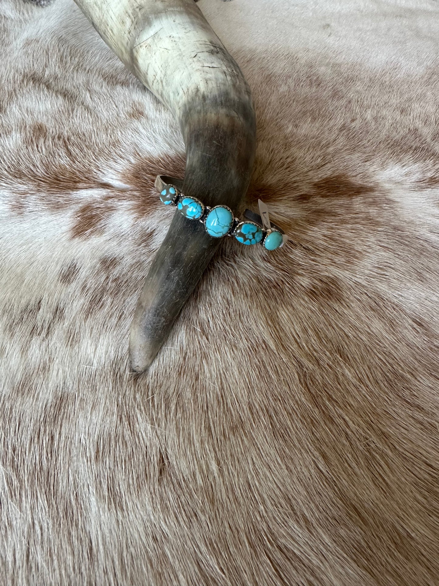 Five Stone Turquoise Cuff