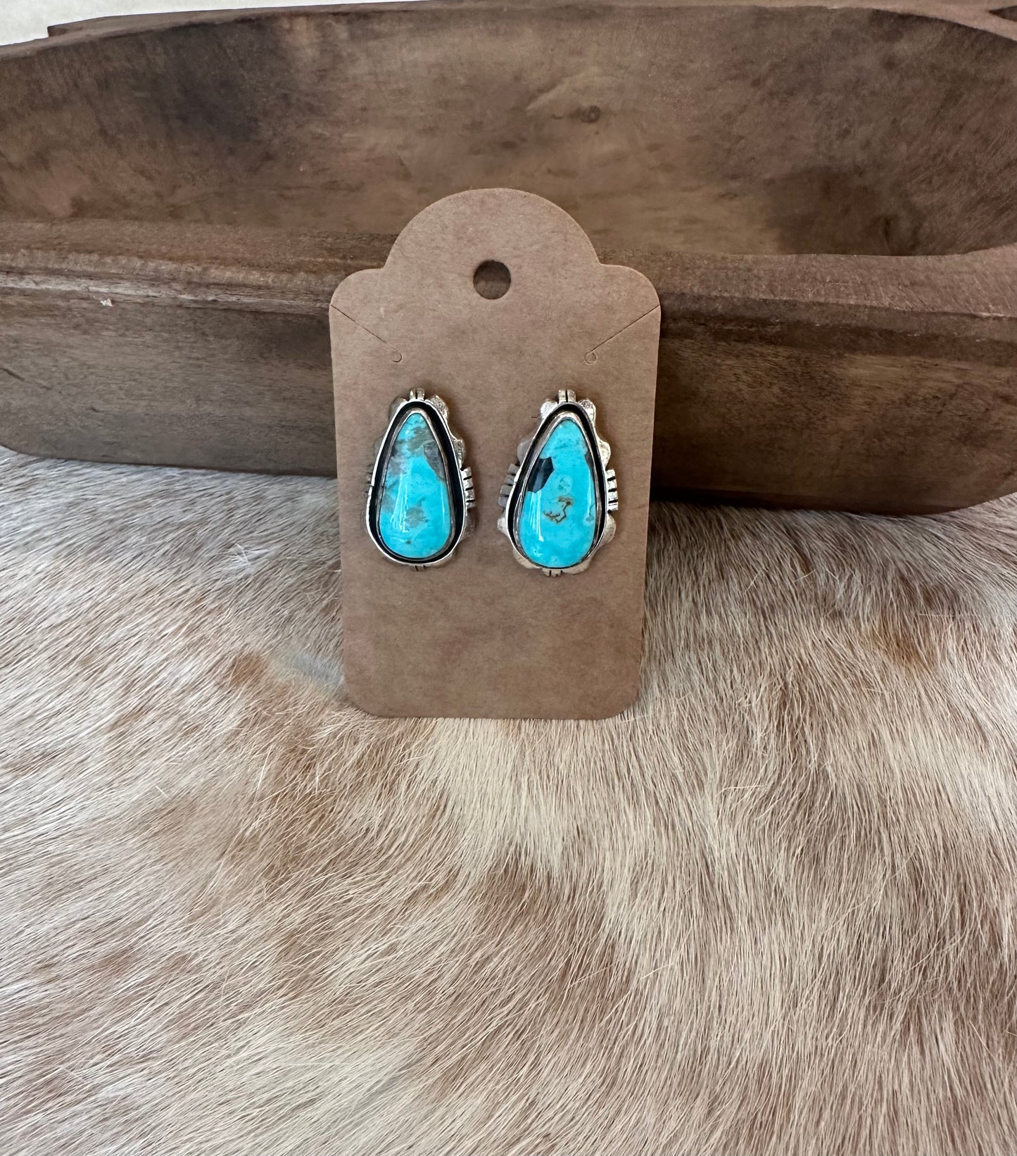 Navajo Style Turquoise Studs