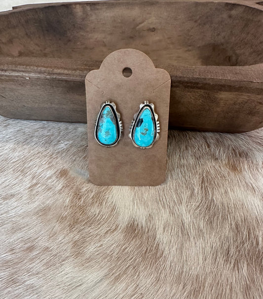 Navajo Style Turquoise Studs