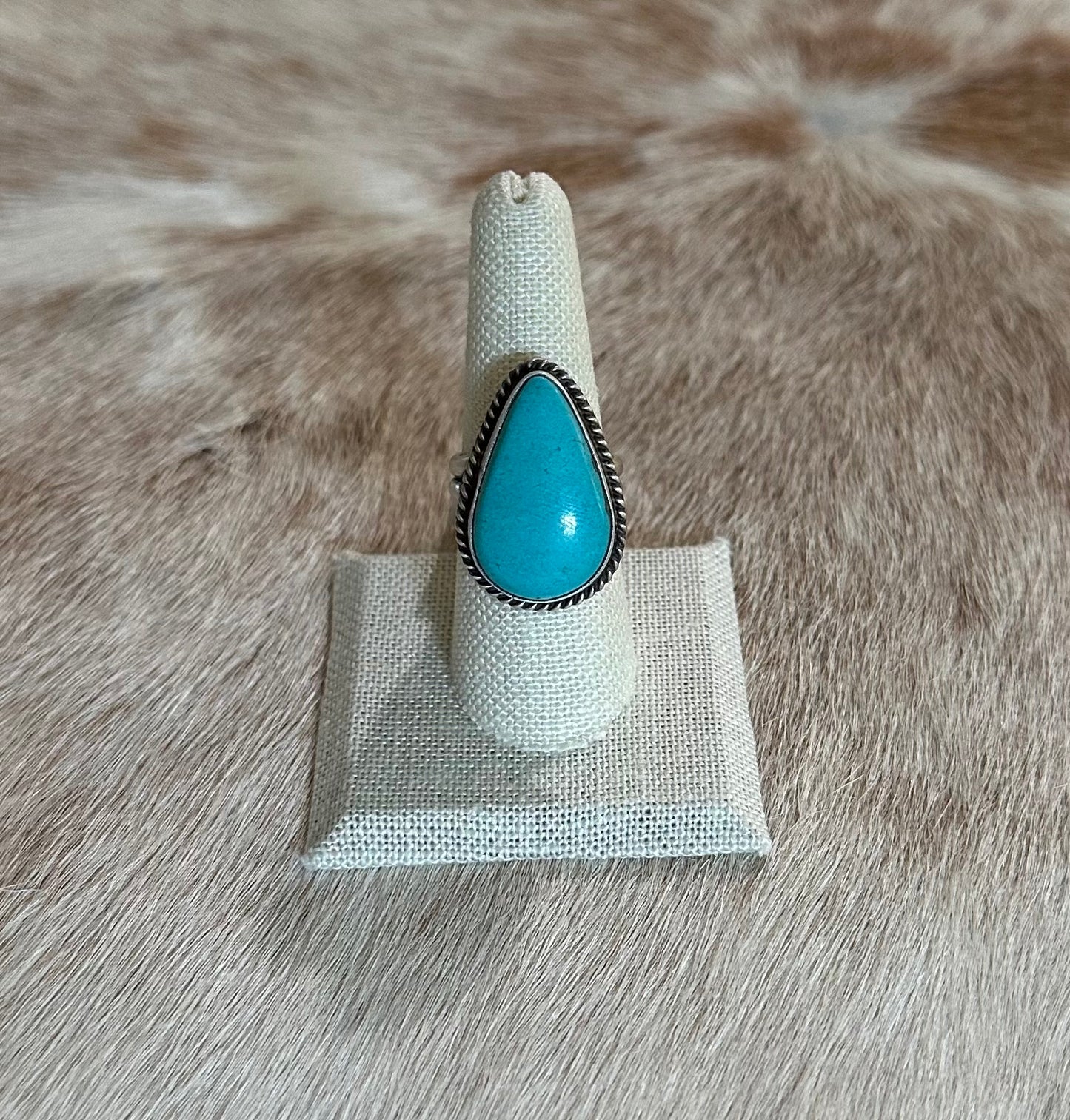 Kingman Turquoise Adjustable Ring
