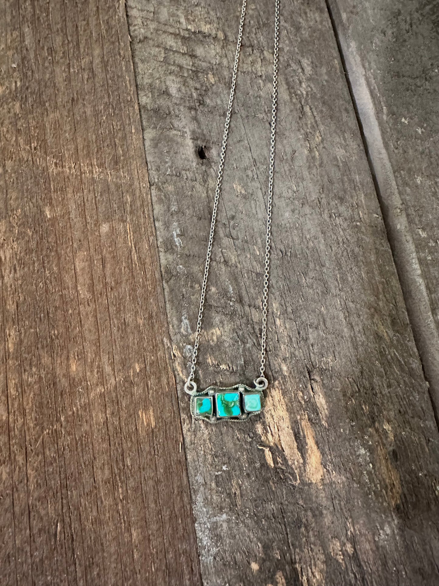 Sonora Gold 3 Stone Necklace