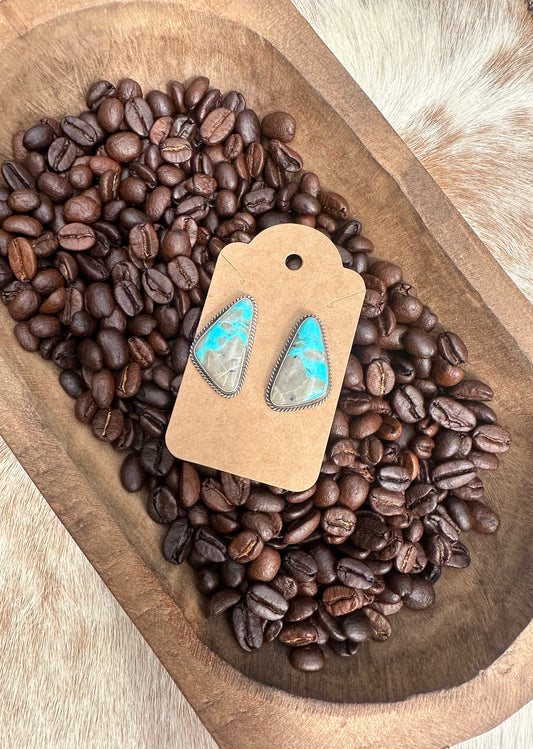 Arctic Turquoise Stud Earrings