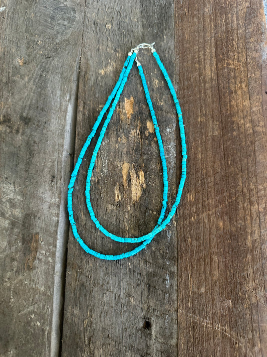 Turquoise Beaded Necklace (more blue)