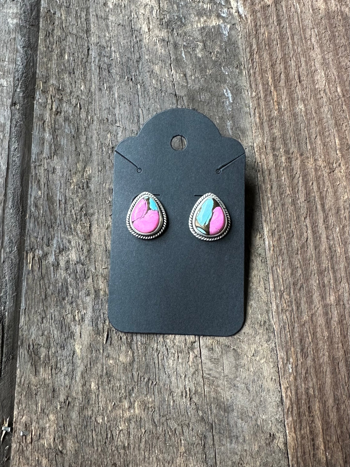 Cotton Candy and Sterling Studs
