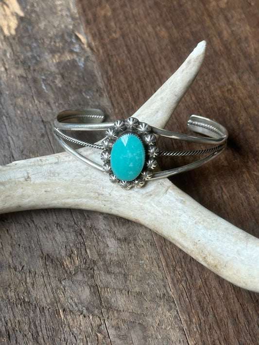 Sterling Silver and Turquoise Cuff