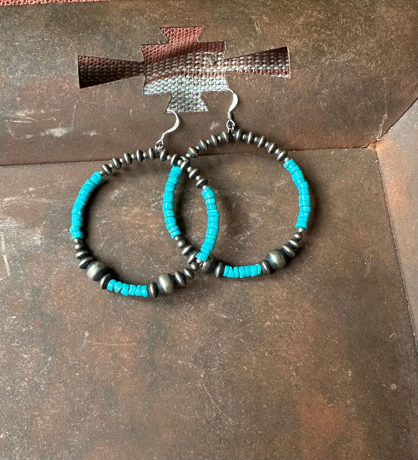 Beaded Hoops