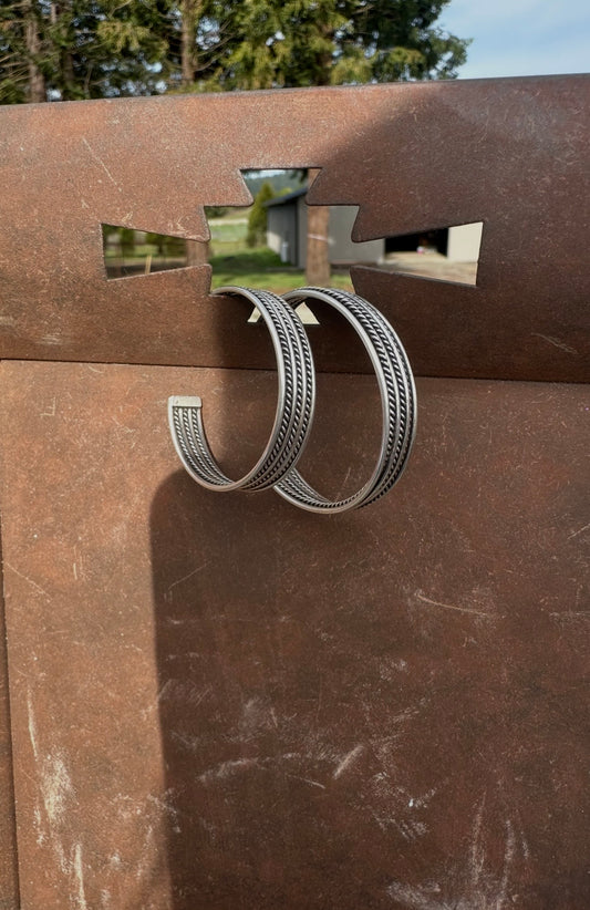 Sterling Silver Hoops