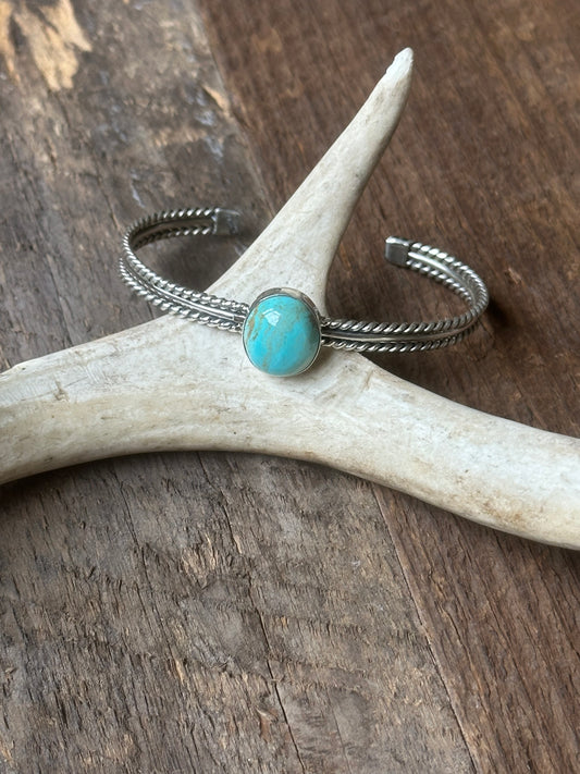 Turquoise and Sterling Silver Cuff