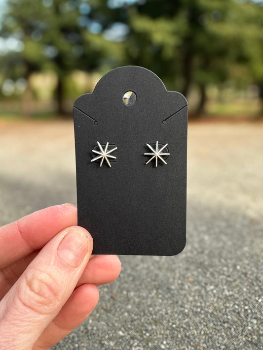 Sterling Silver Spur Rowel Studs