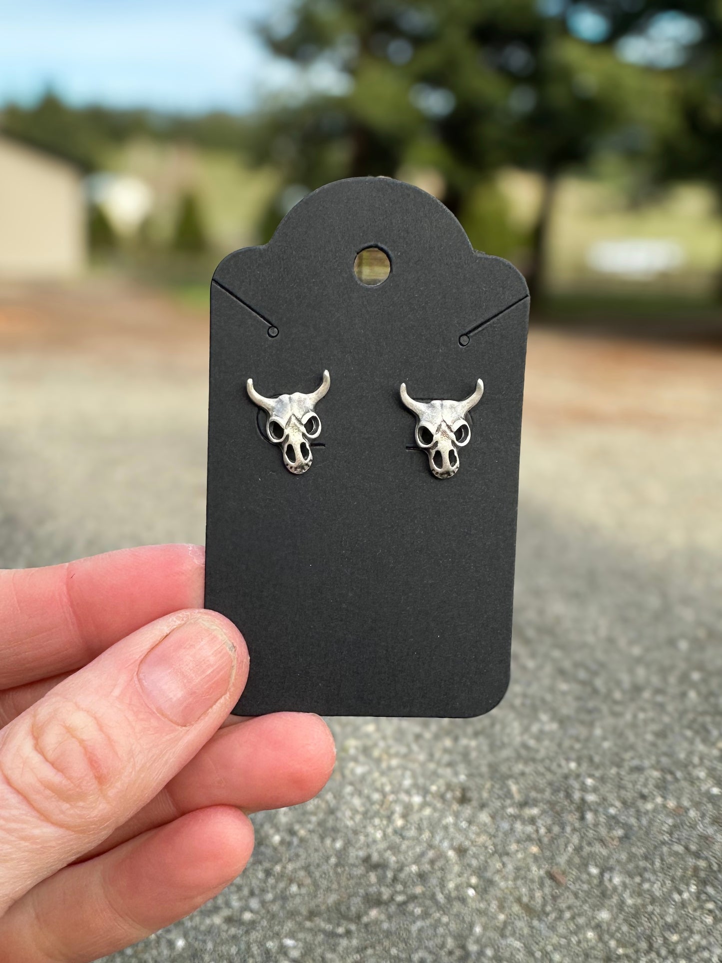 Steer Skull Studs