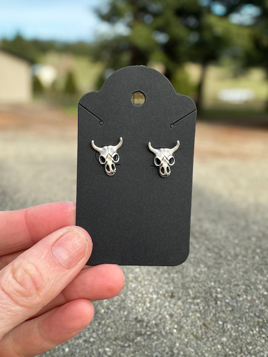 Steer Skull Studs