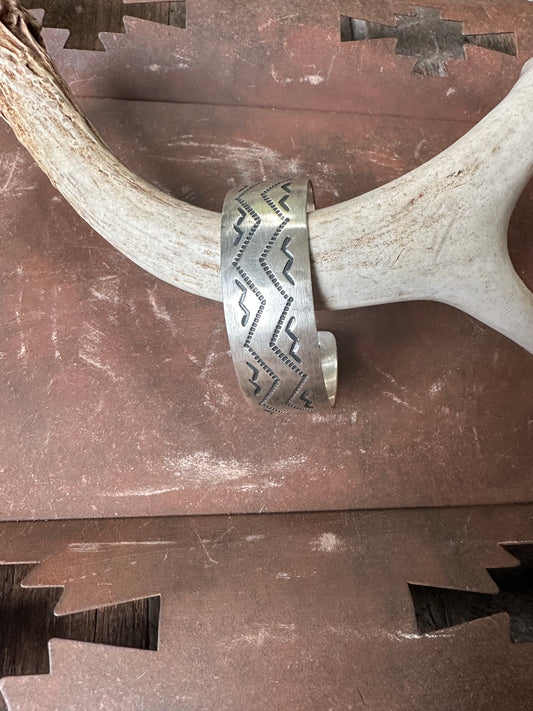 Sterling Silver Aztec Cuff