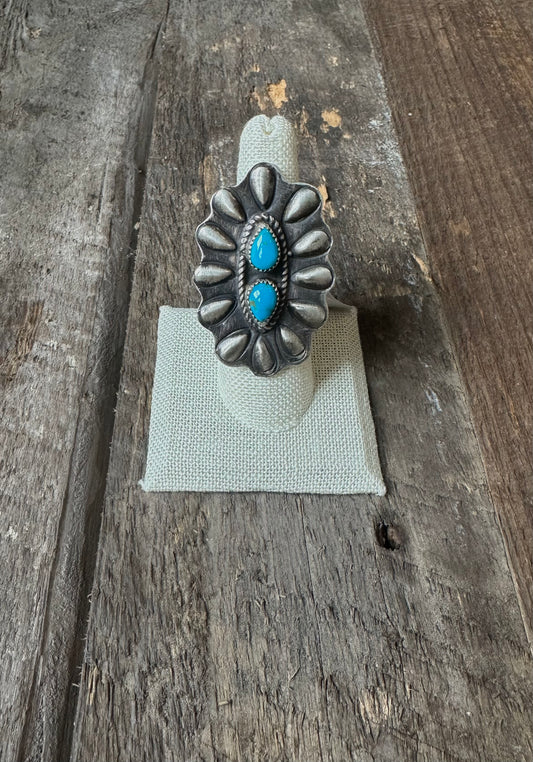 Sterling Silver and Turquoise Ring
