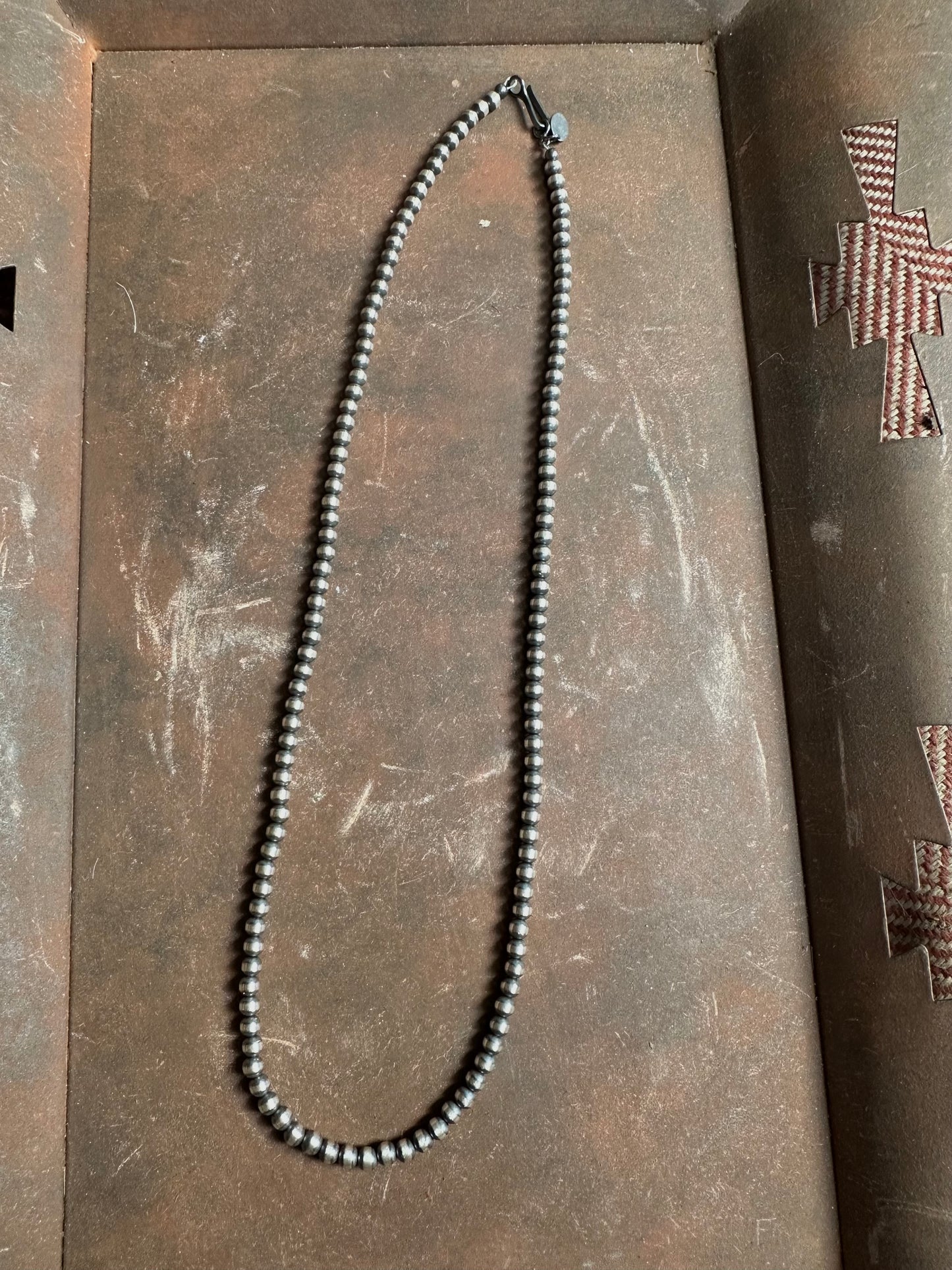 4 mm Sterling Silver Pearls-20"