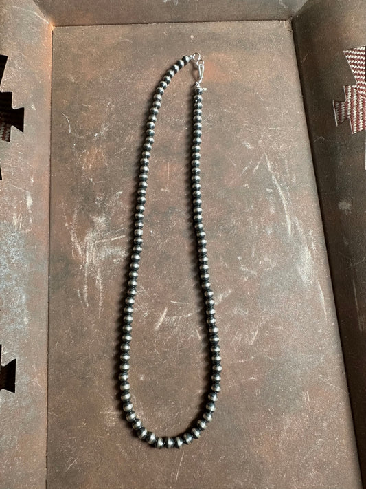 5mm Sterling Silver Pearls-18"