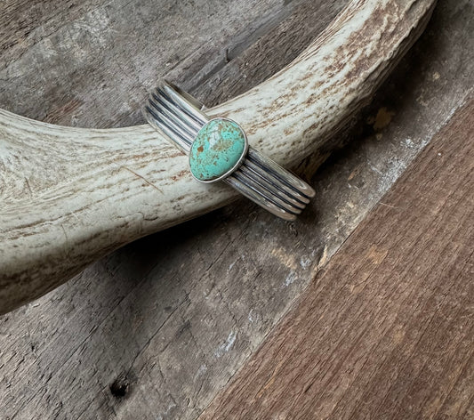 Handcrafted Single Stone Cuff