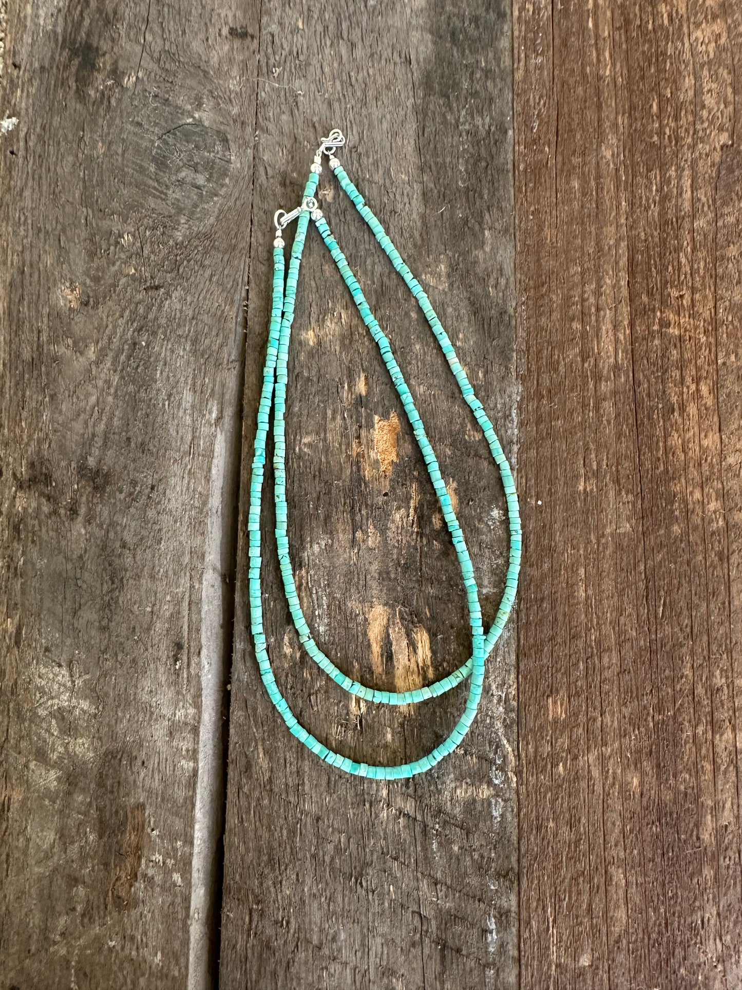 Turquoise Beaded Necklace (more green)