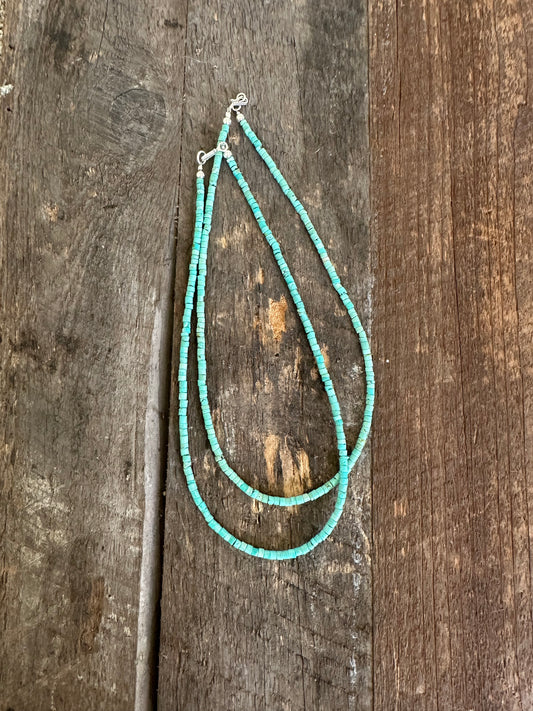 Turquoise Beaded Necklace (more green)