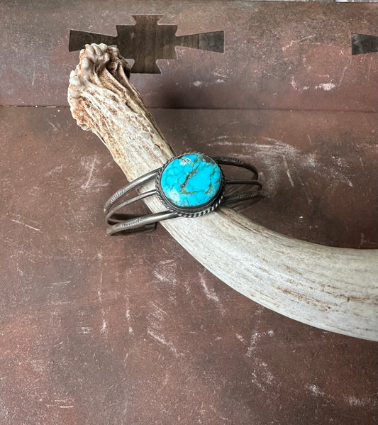 Vintage Single Stone Cuff