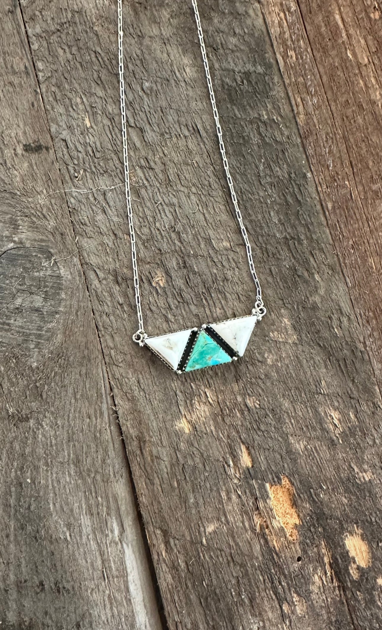 White buffalo and Turquoise Necklace